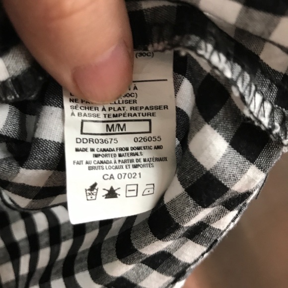 Ripe Checkered Blouse M ¾ bell sleeve - Picture 3 of 3